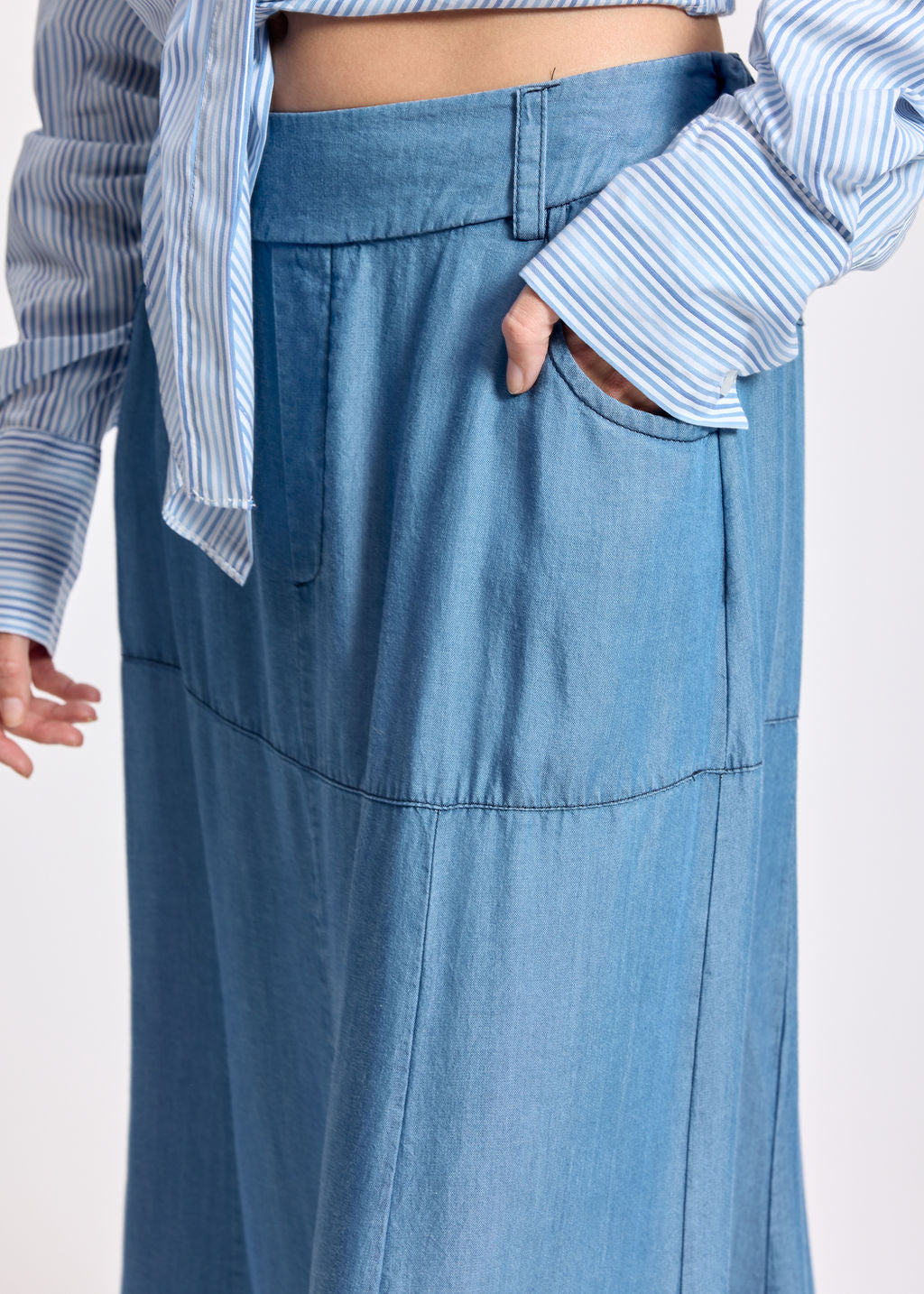 NILDA DENIM LYOCELL SKIRT