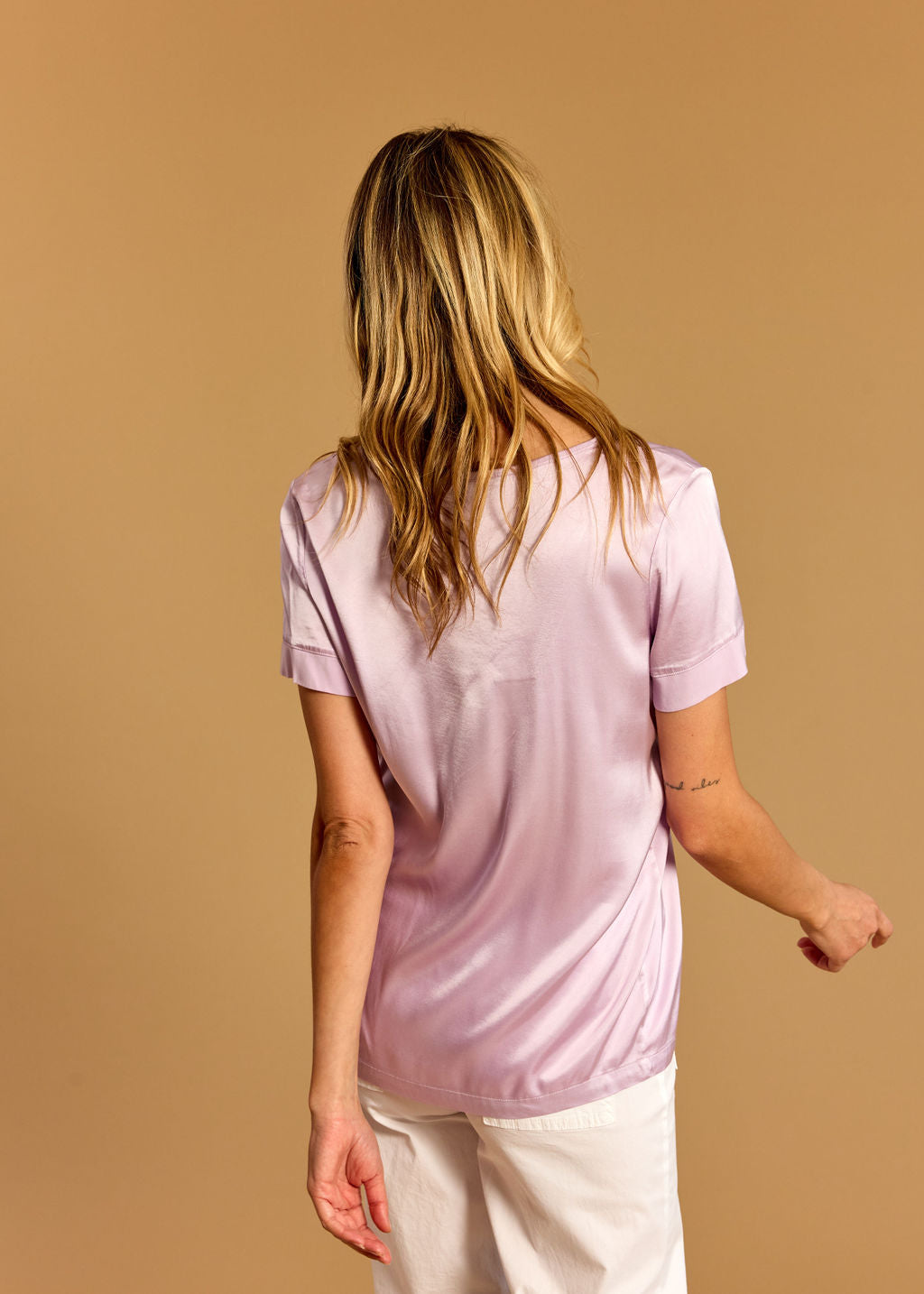 TEE-SHIRT EN VISCOSE SARO LAVANDE