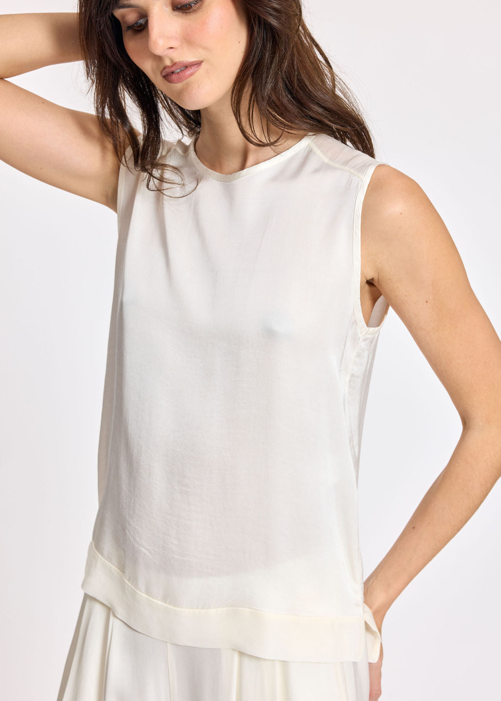 DÉBARDEUR COURT TALI CREAM