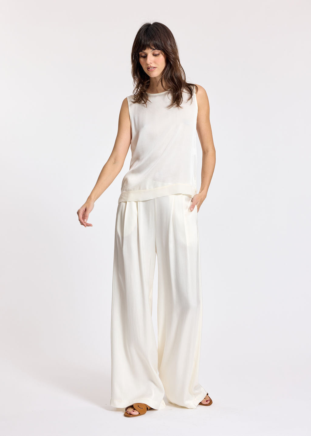 DÉBARDEUR COURT TALI CREAM