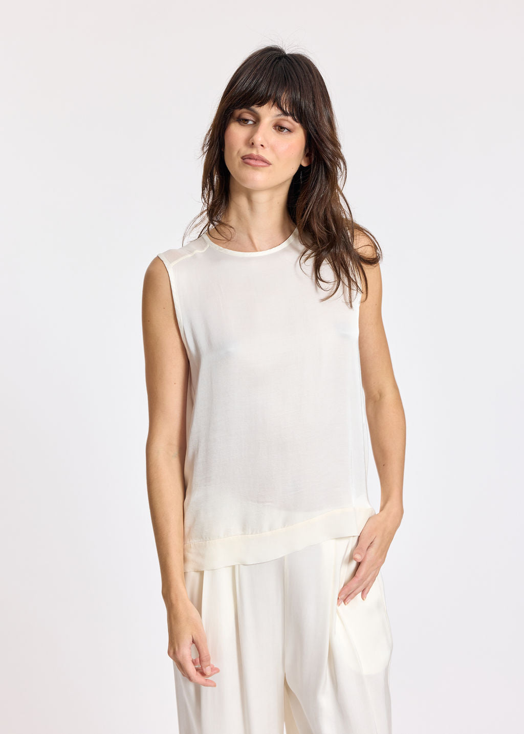 DÉBARDEUR COURT TALI CREAM