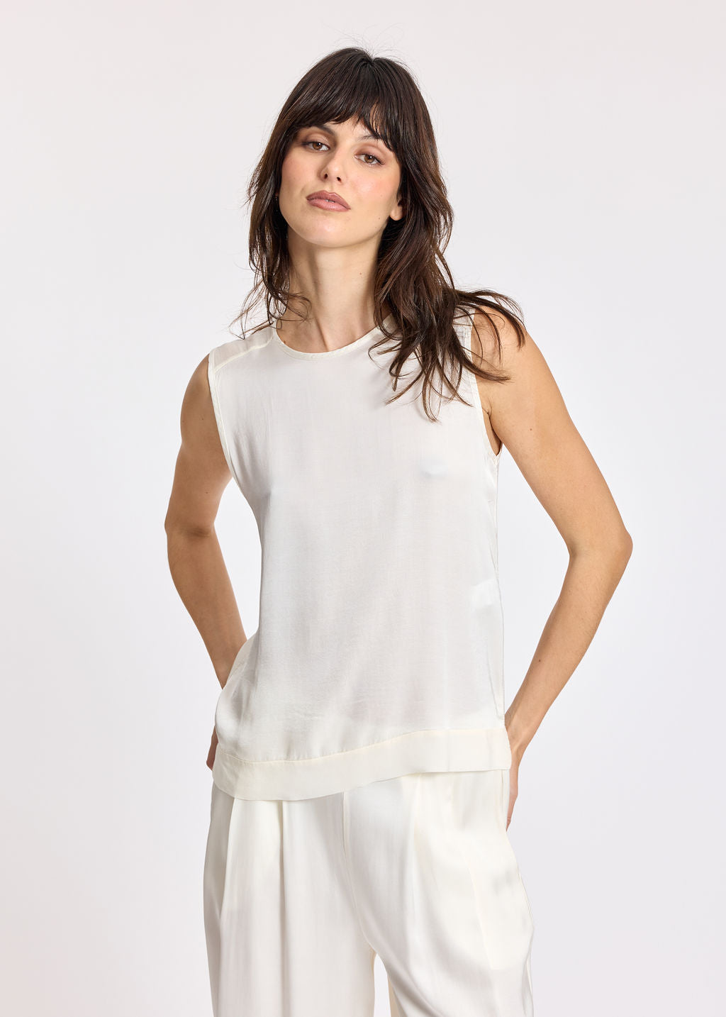 DÉBARDEUR COURT TALI CREAM