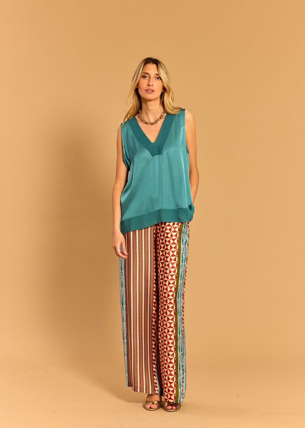 DÉBARDEUR BI-MATIÈRE ASPEN PAON