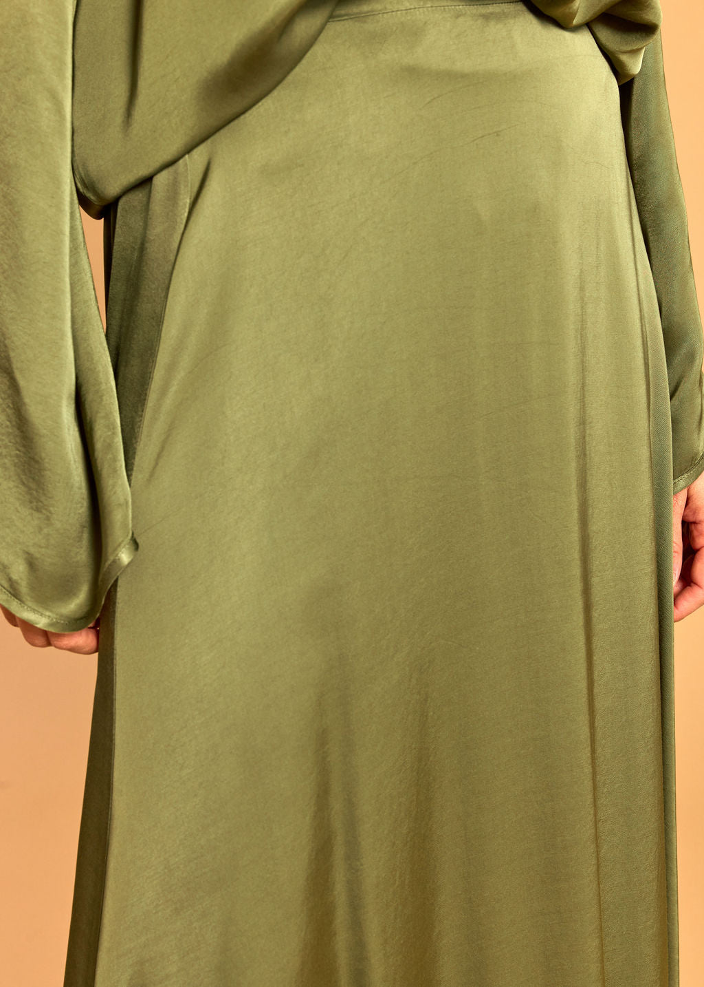 BETTINA PISTACHIO FLARED SKIRT