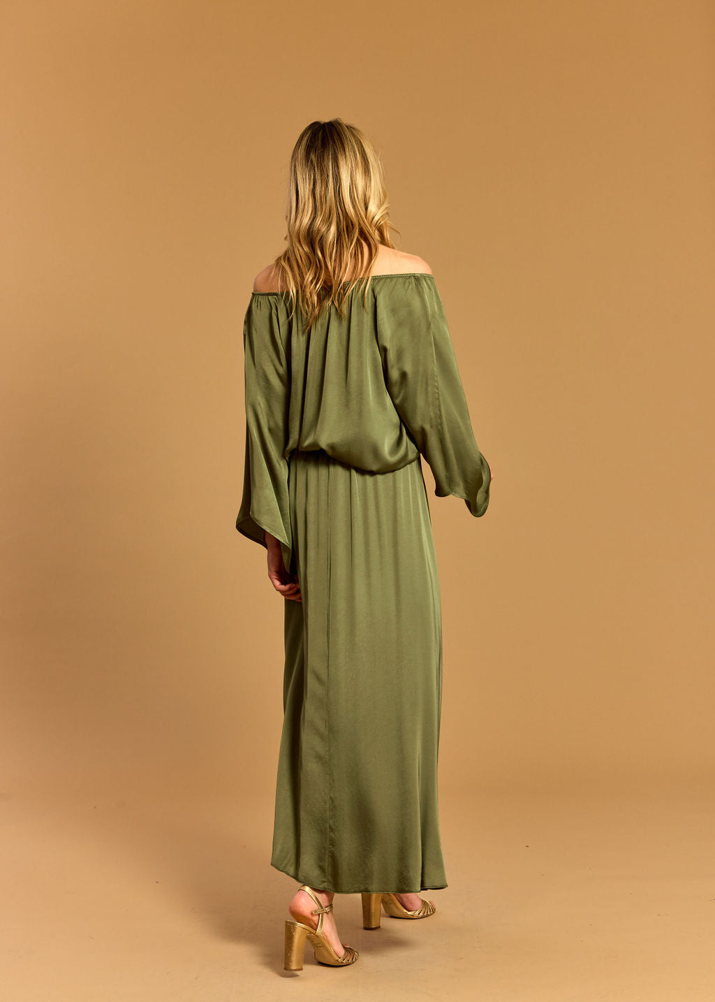 BETTINA PISTACHIO FLARED SKIRT