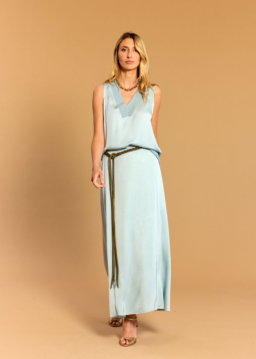 BETTINA SKY FLARED SKIRT