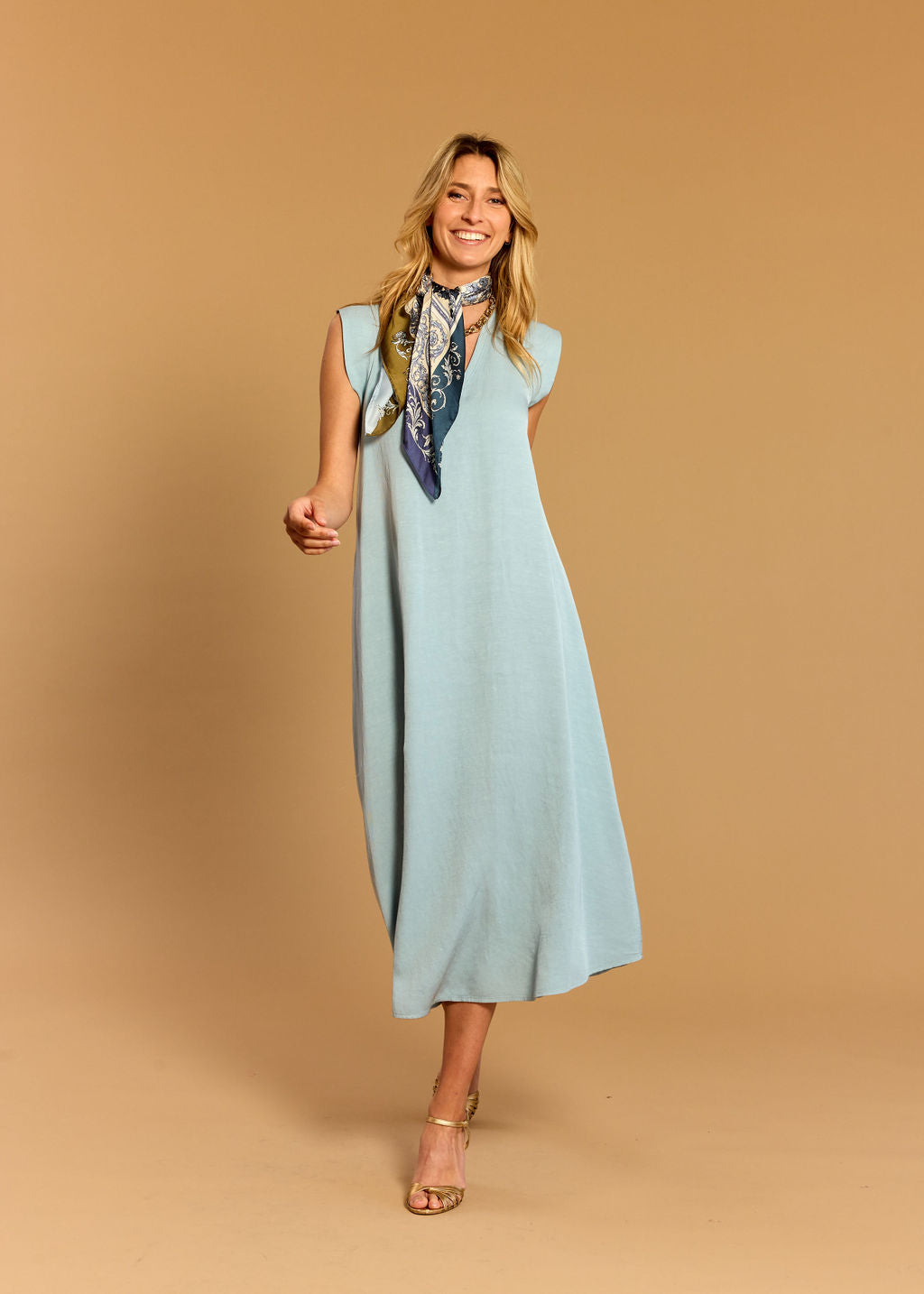 LUISA SKY MIDI DRESS