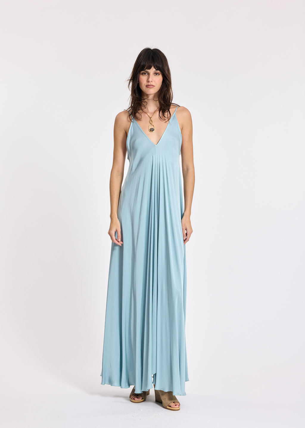 MAHE SKY THIN-STRAP DRESS