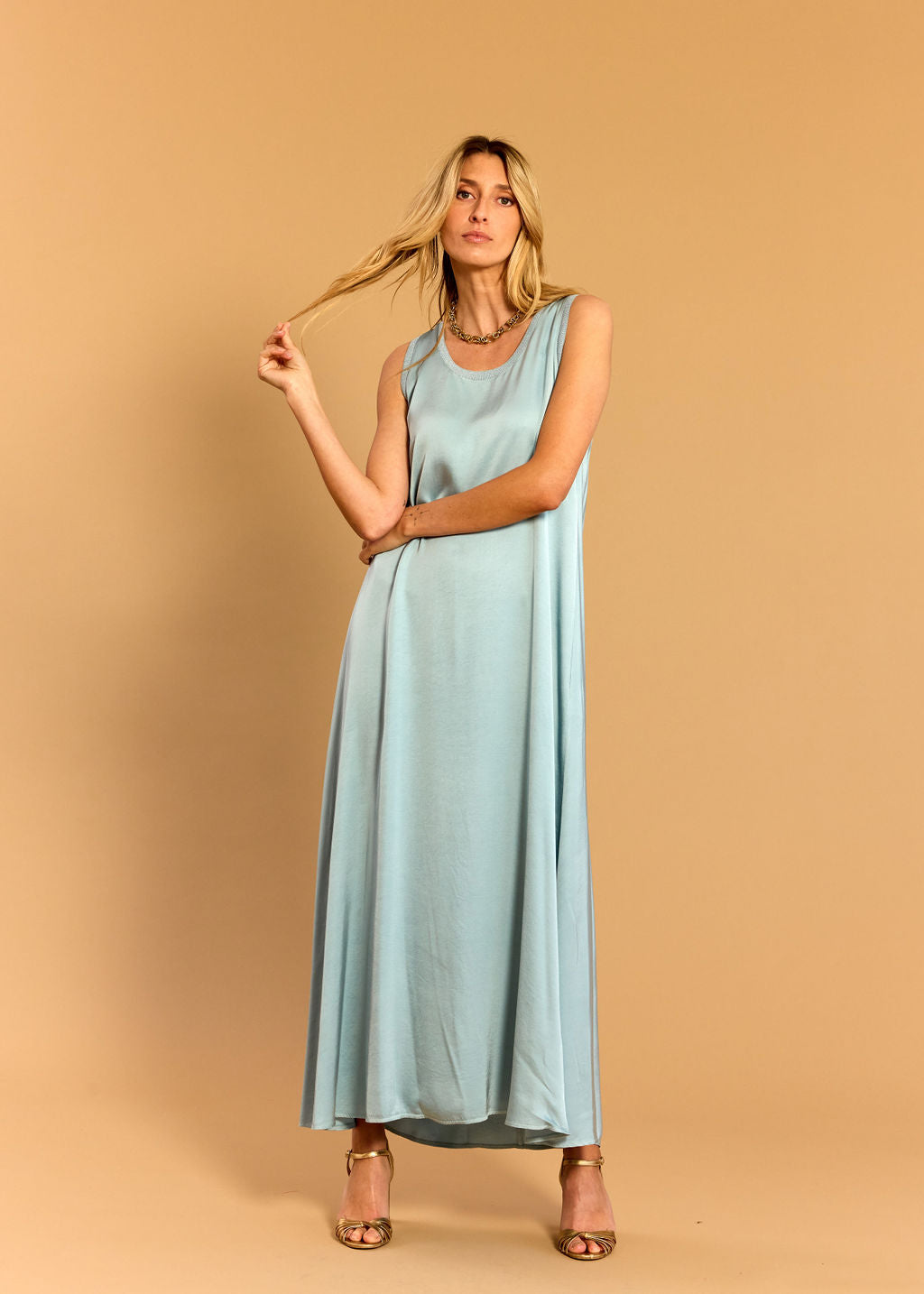 WANDA SKY LONG TANK TOP DRESS