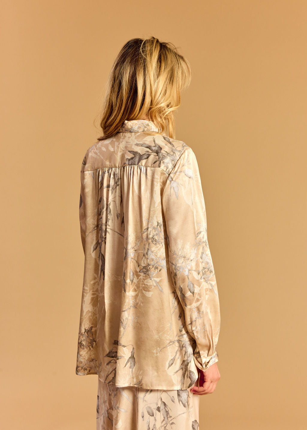 CHEMISE FLUIDE CRISTA BEIGE