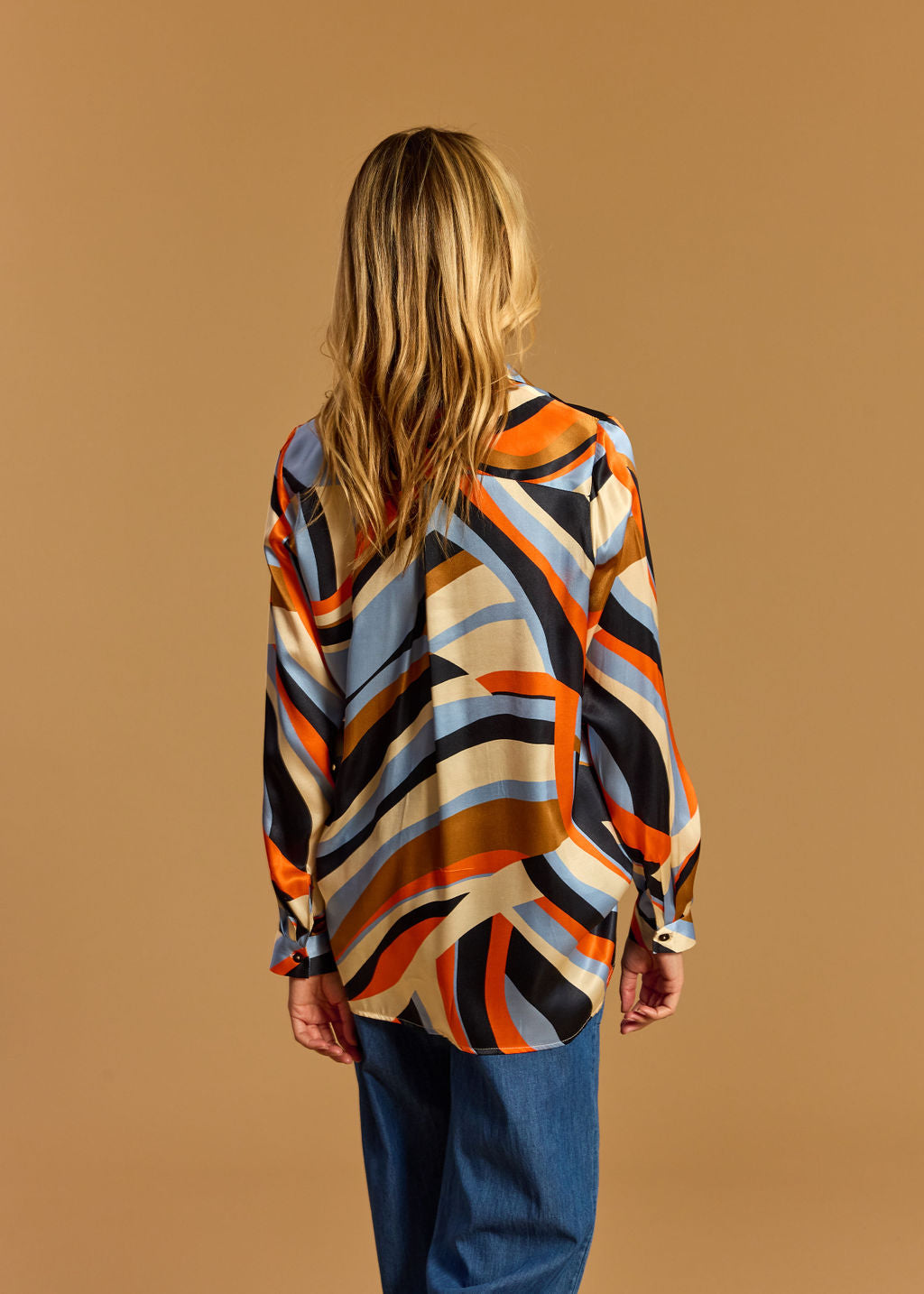 CHEMISE FLUIDE CRISTA BLEU