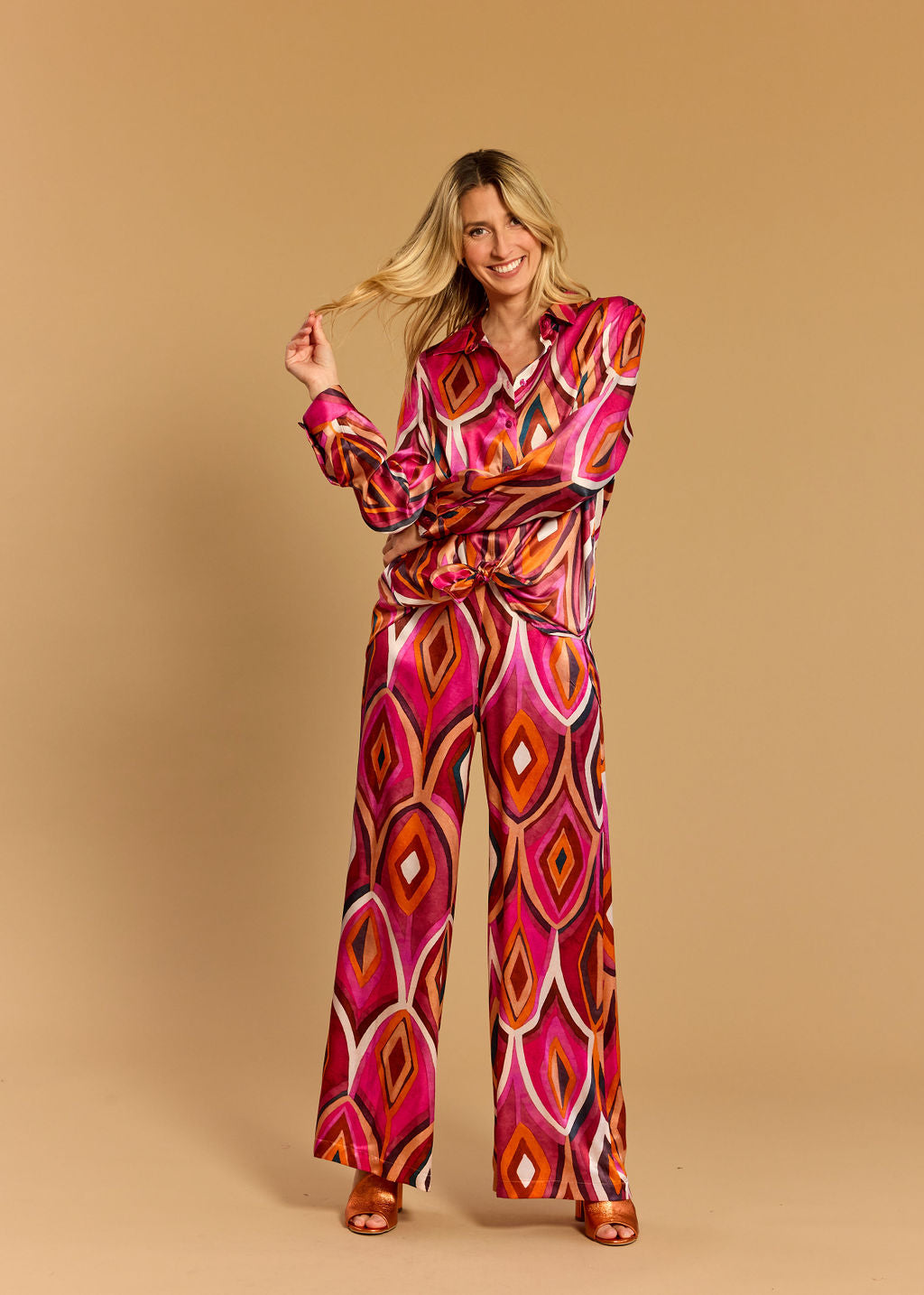 CHEMISE FLUIDE CRISTA PLUM