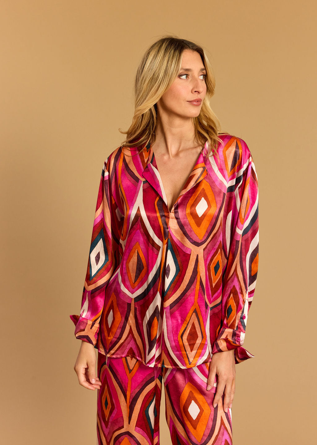 CHEMISE IMPRIMÉE SURI PLUM