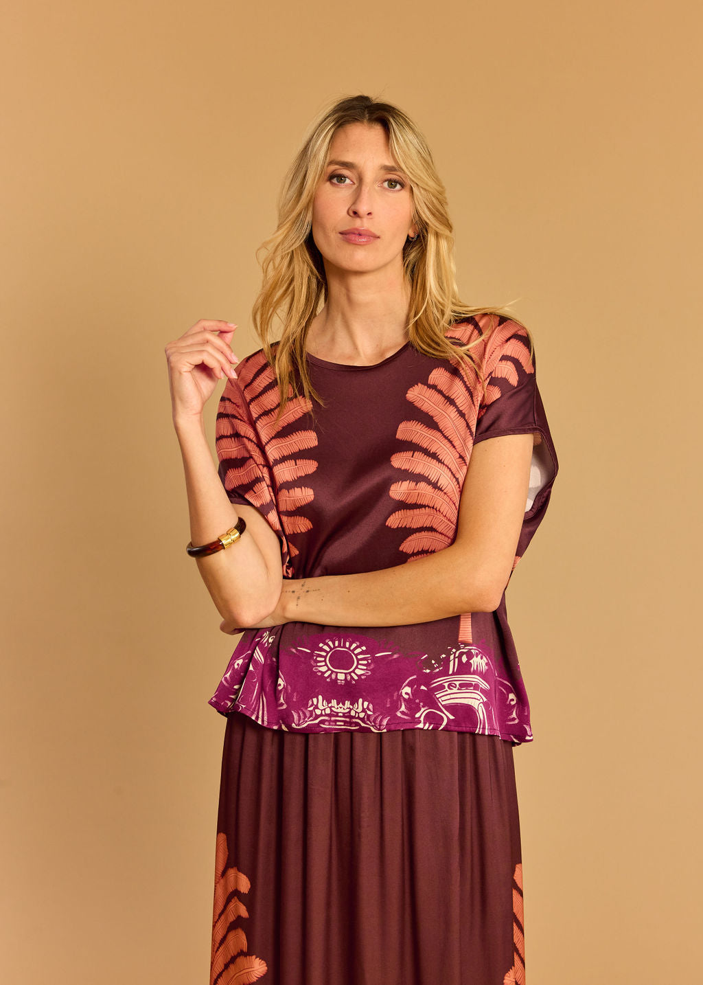 TOP NOUÉ AU DOS CARA CORAIL