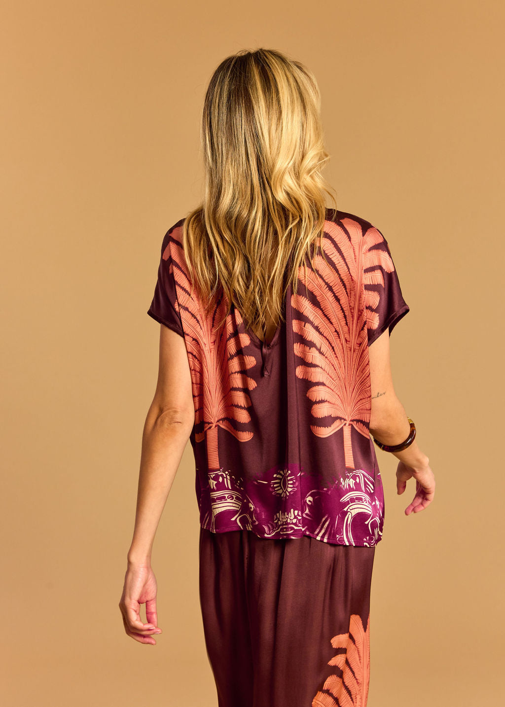 TOP NOUÉ AU DOS CARA CORAIL