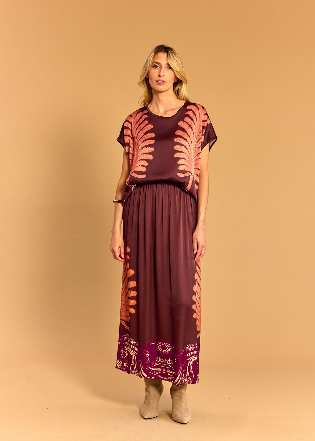 TOP NOUÉ AU DOS CARA CORAIL