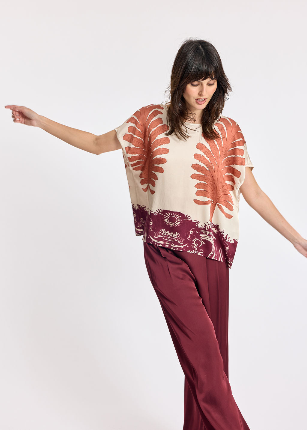 TOP NOUÉ AU DOS CARA CREAM