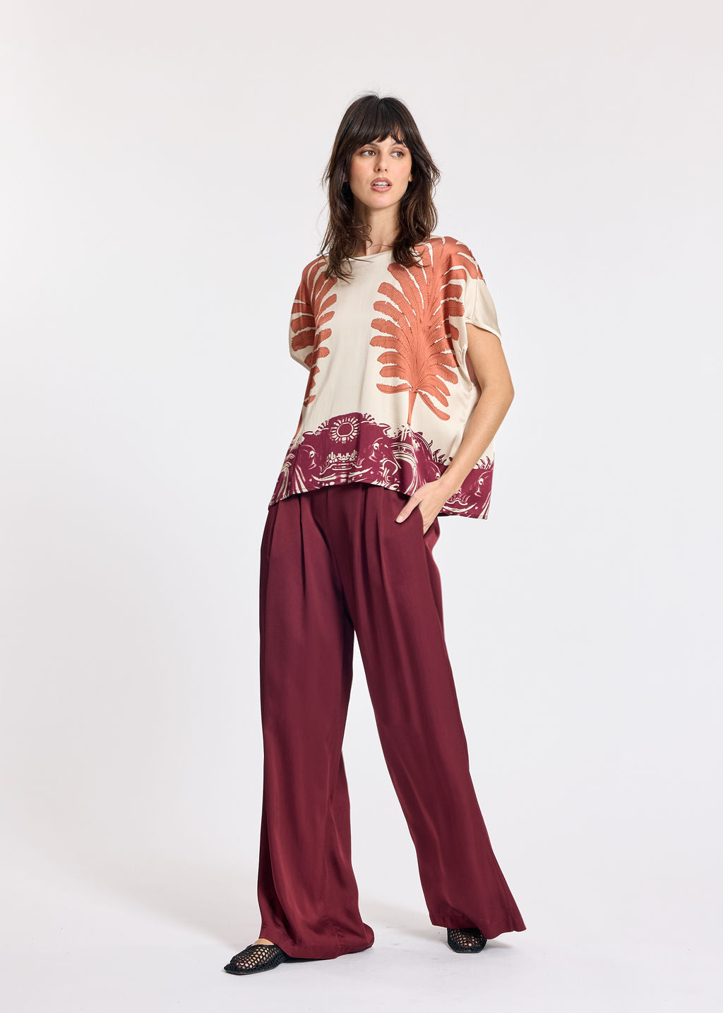 TOP NOUÉ AU DOS CARA CREAM