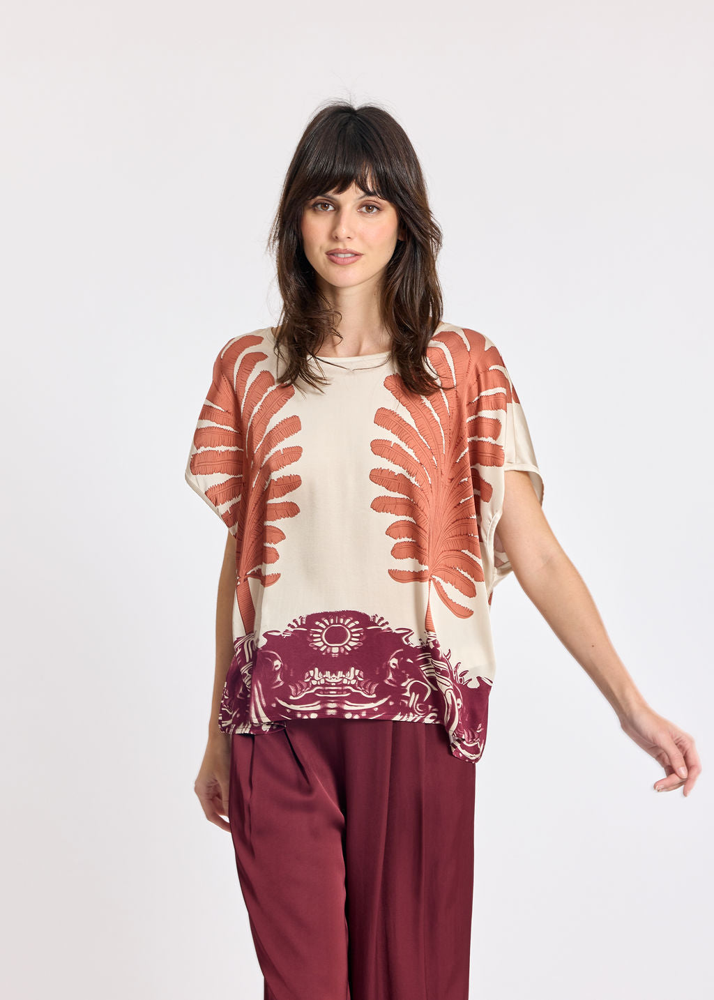 TOP NOUÉ AU DOS CARA CREAM