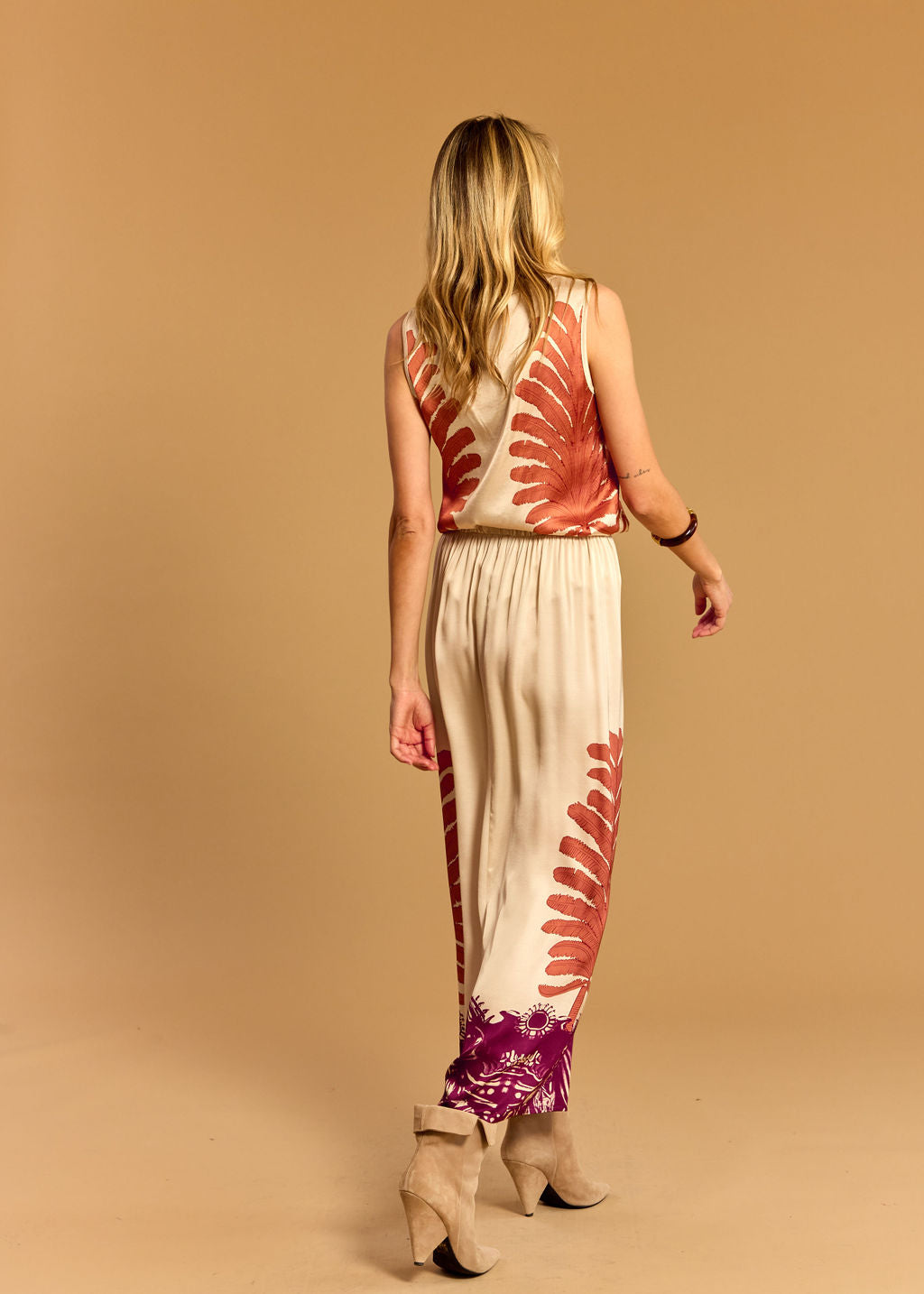 JUPE FLUIDE IMPRIMEE COLEEN CREAM