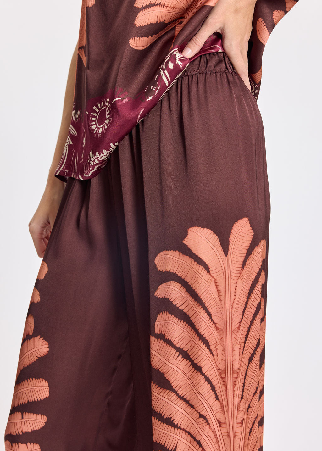 PANTALON 7/8ÈME IMPRIMÉ TARA CORAIL