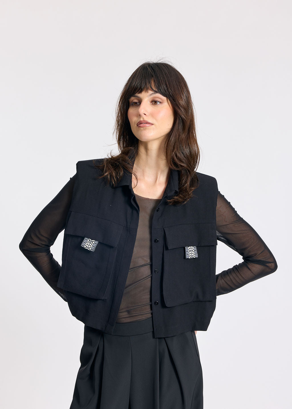 BOLÉRO COURT FILA NOIR