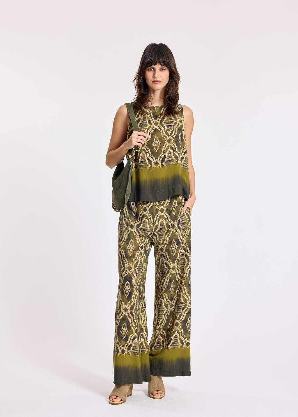 PANTALON 7/8ÈME IMPRIMÉ ROKO KAKI