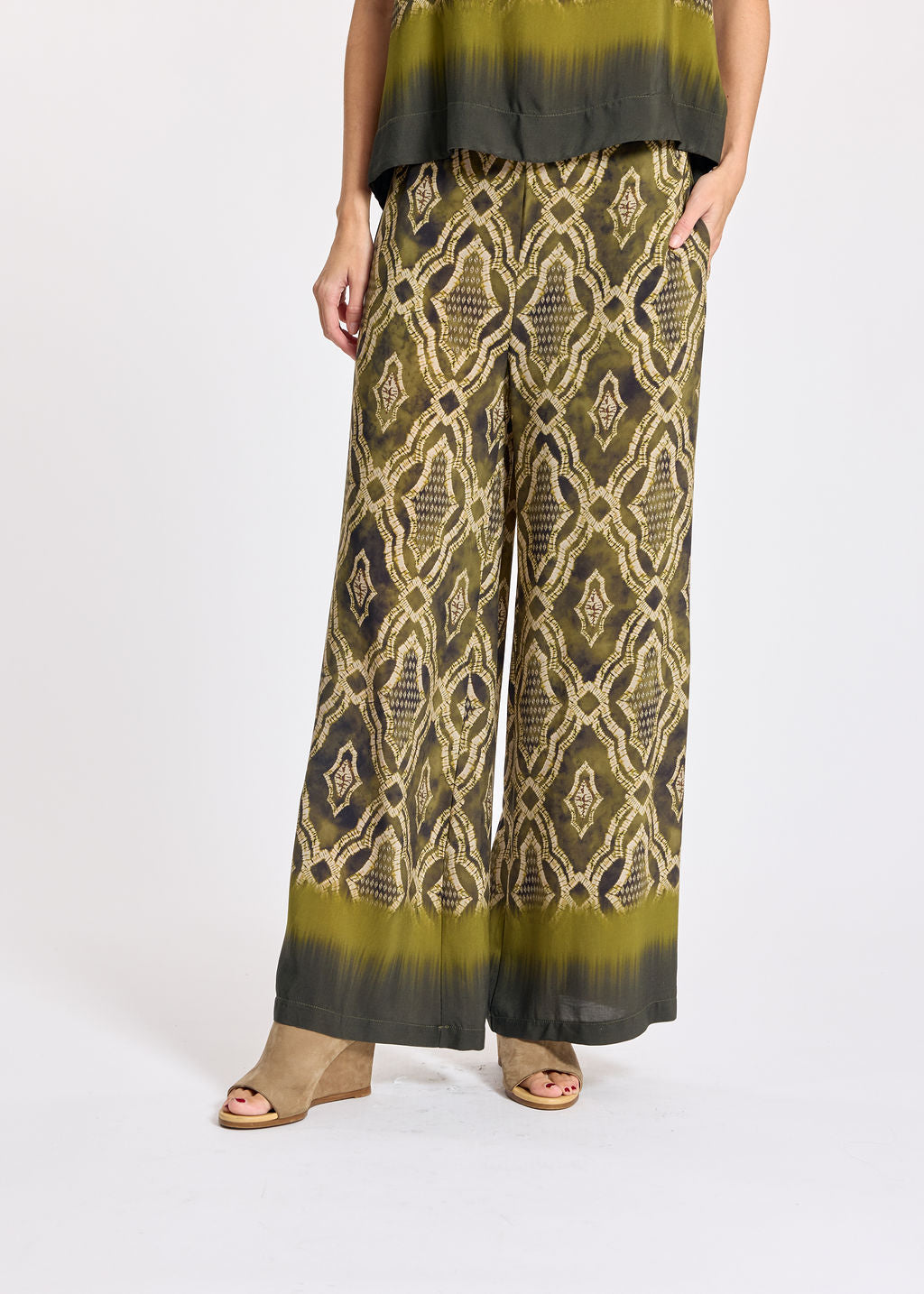 PANTALON 7/8ÈME IMPRIMÉ ROKO KAKI