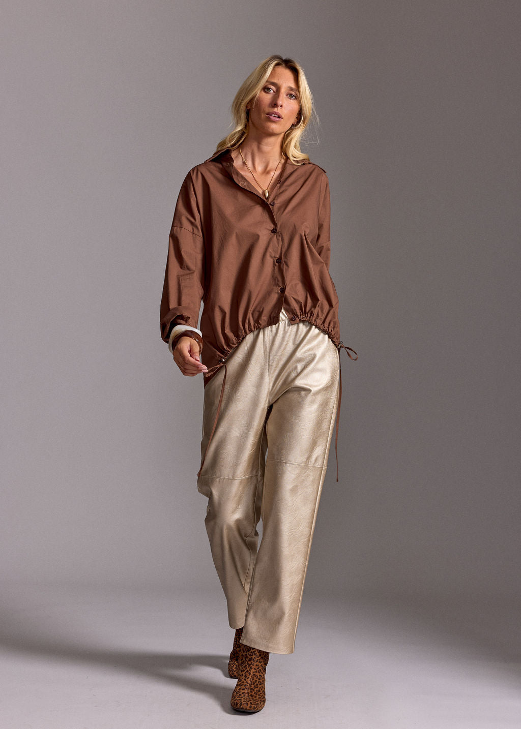 CHEMISE EN POPELINE DIA MOKA