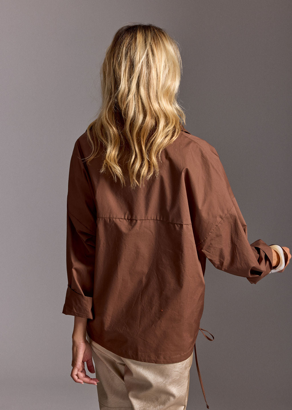 CHEMISE EN POPELINE DIA MOKA