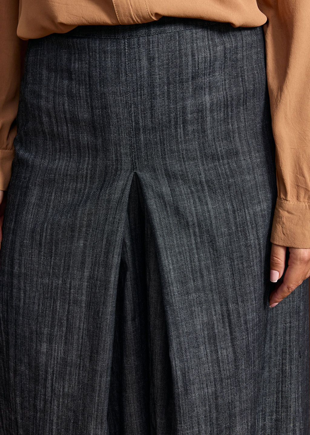 JUPE CULOTTE EN DENIM GUAPA NOIR