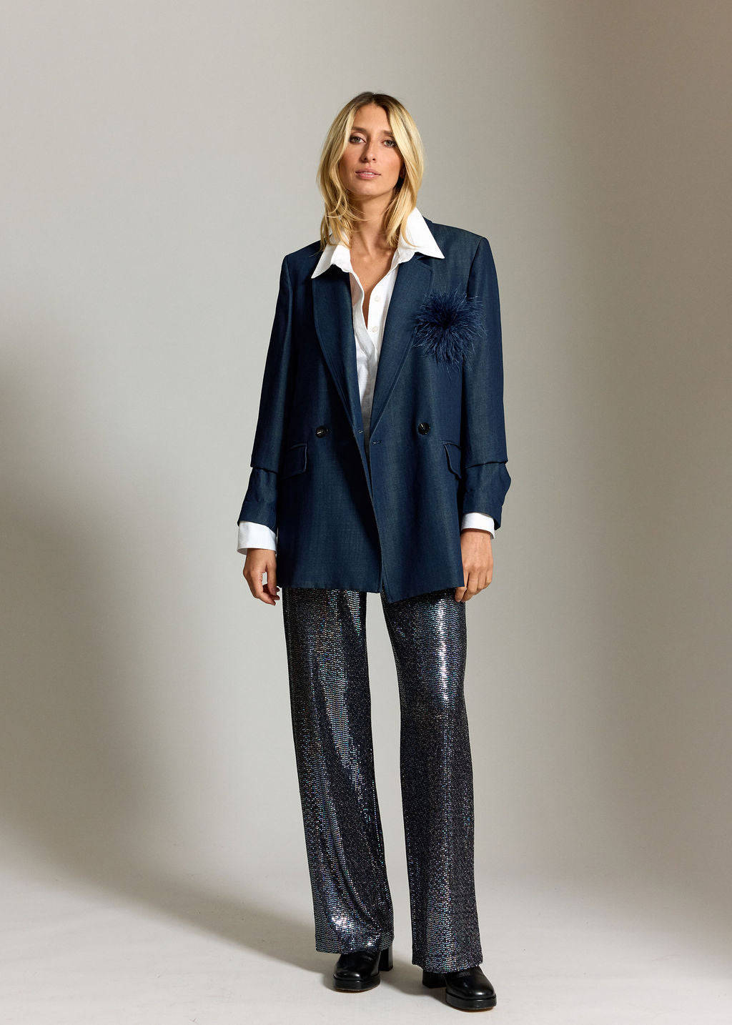 CITY DENIM LYOCELL BLAZER JACKET