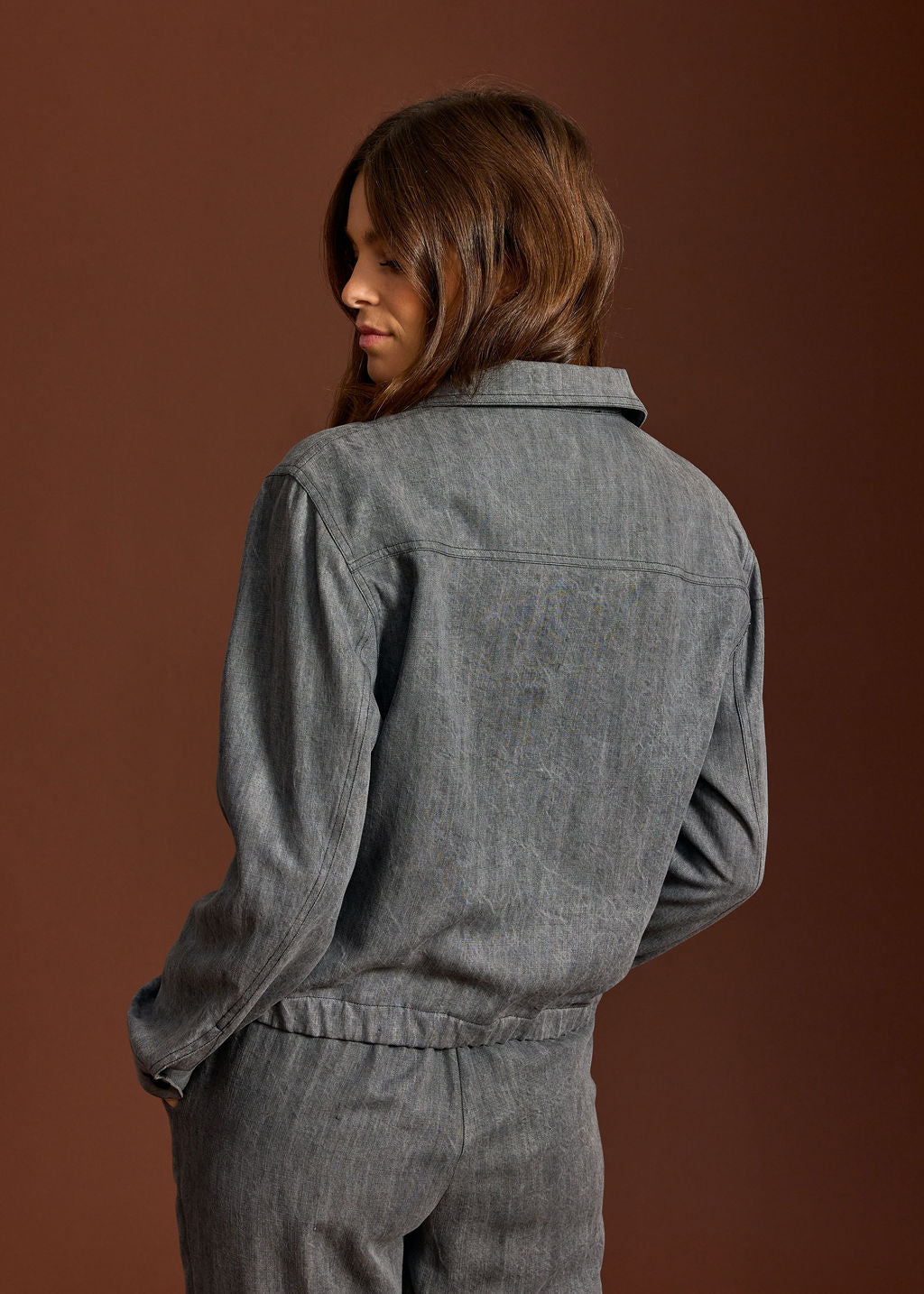 BLOUSON COURT JOEL GRIS