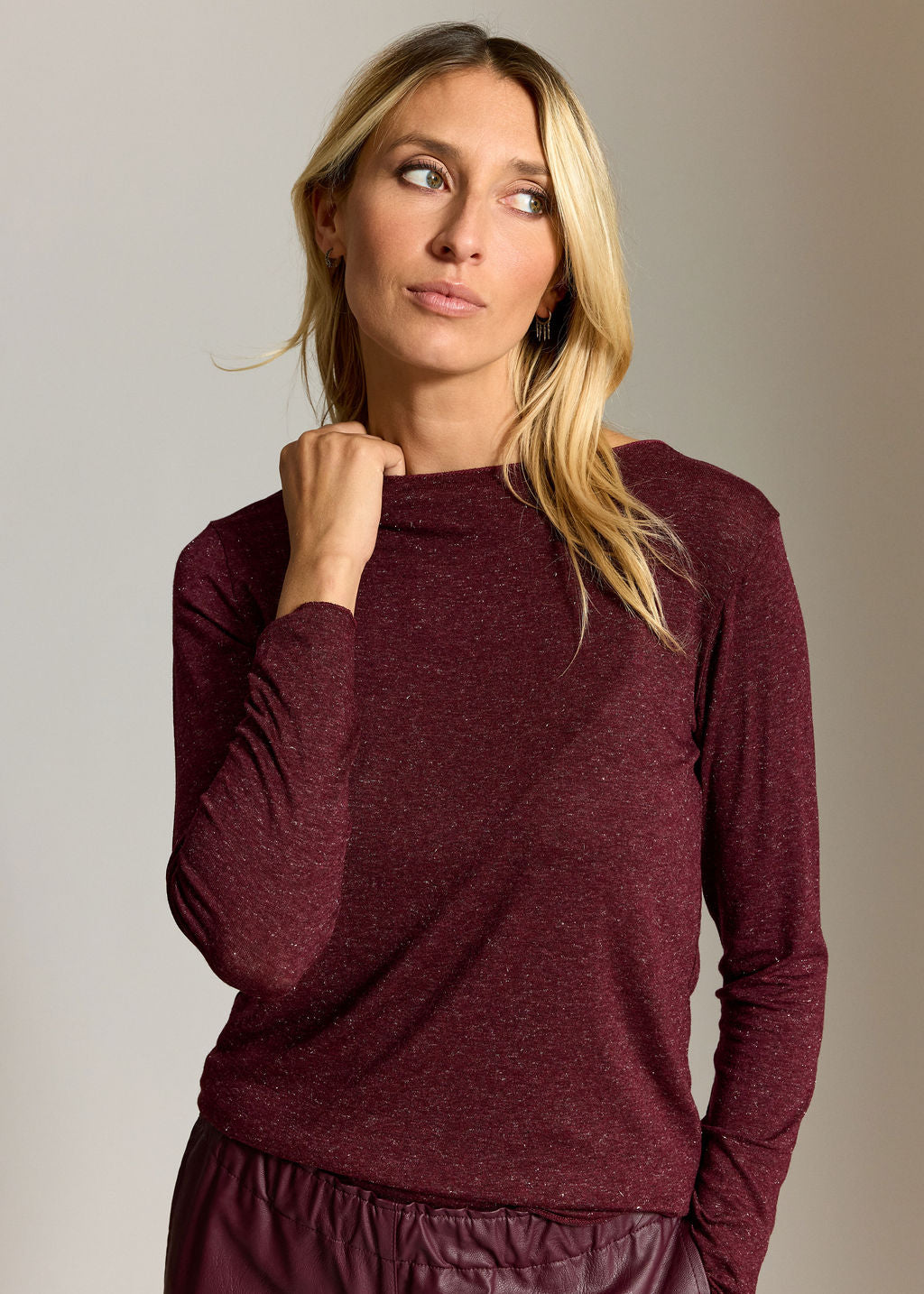 SOUS PULL IRISÉ LACI VINO