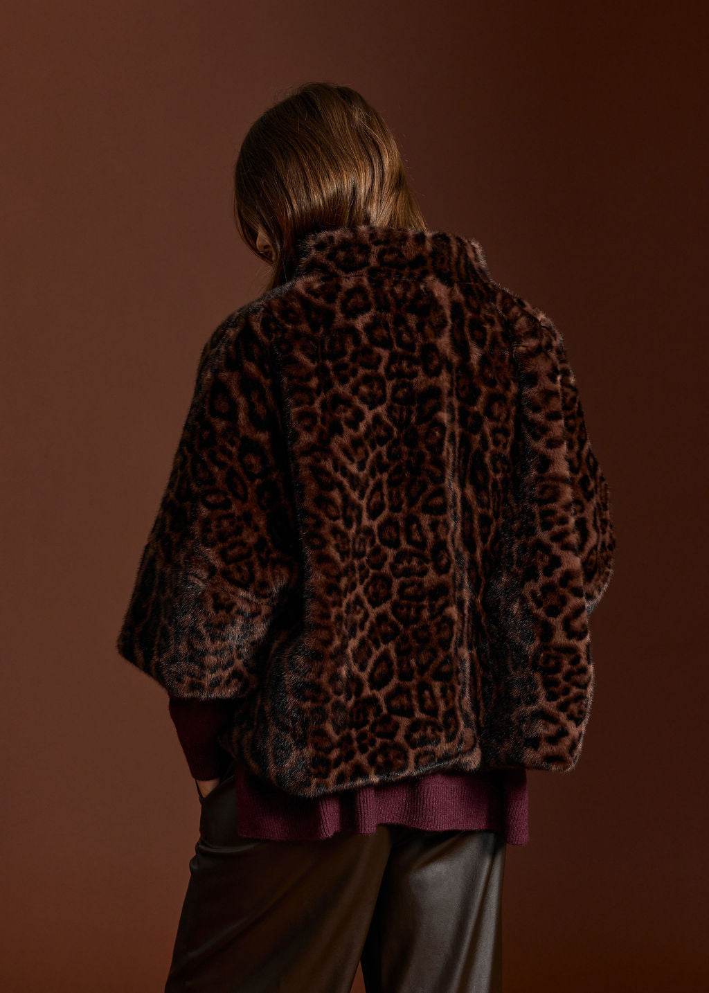 VESTE EN FAUSSE FOURRURE LEOPARD MELVA WILD
