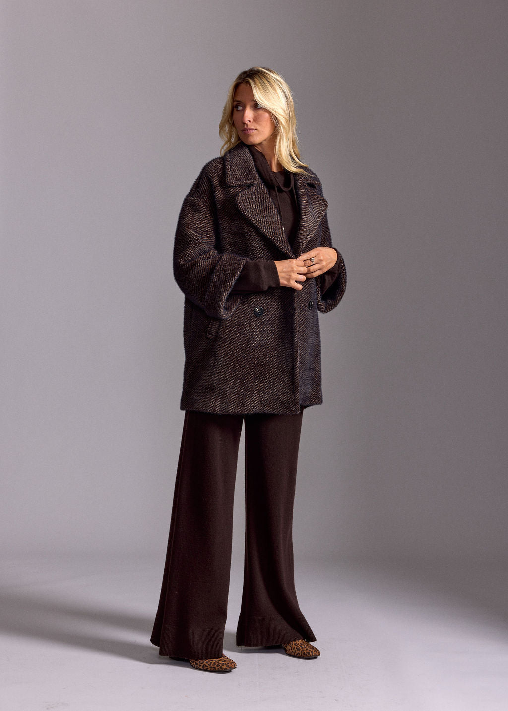 SOF COFFEE DOWNY PEA COAT