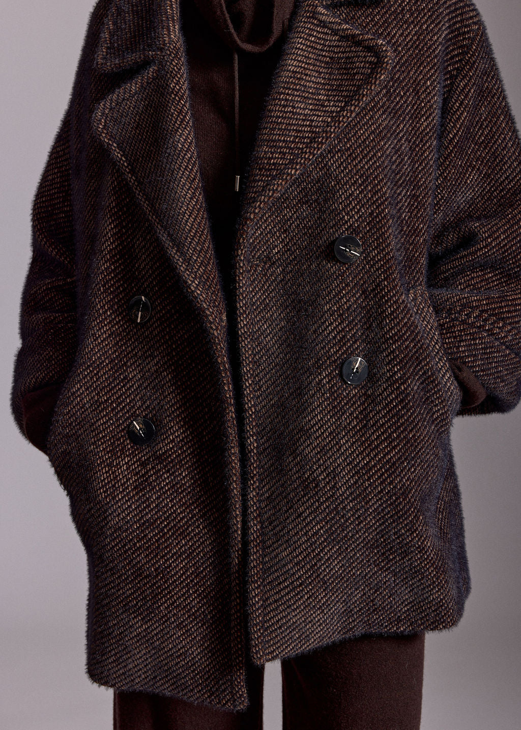 SOF COFFEE DOWNY PEA COAT