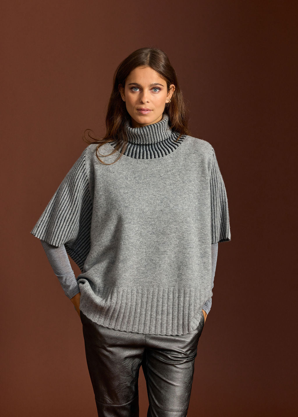 PULL NERVURÉ VILMAH GREY