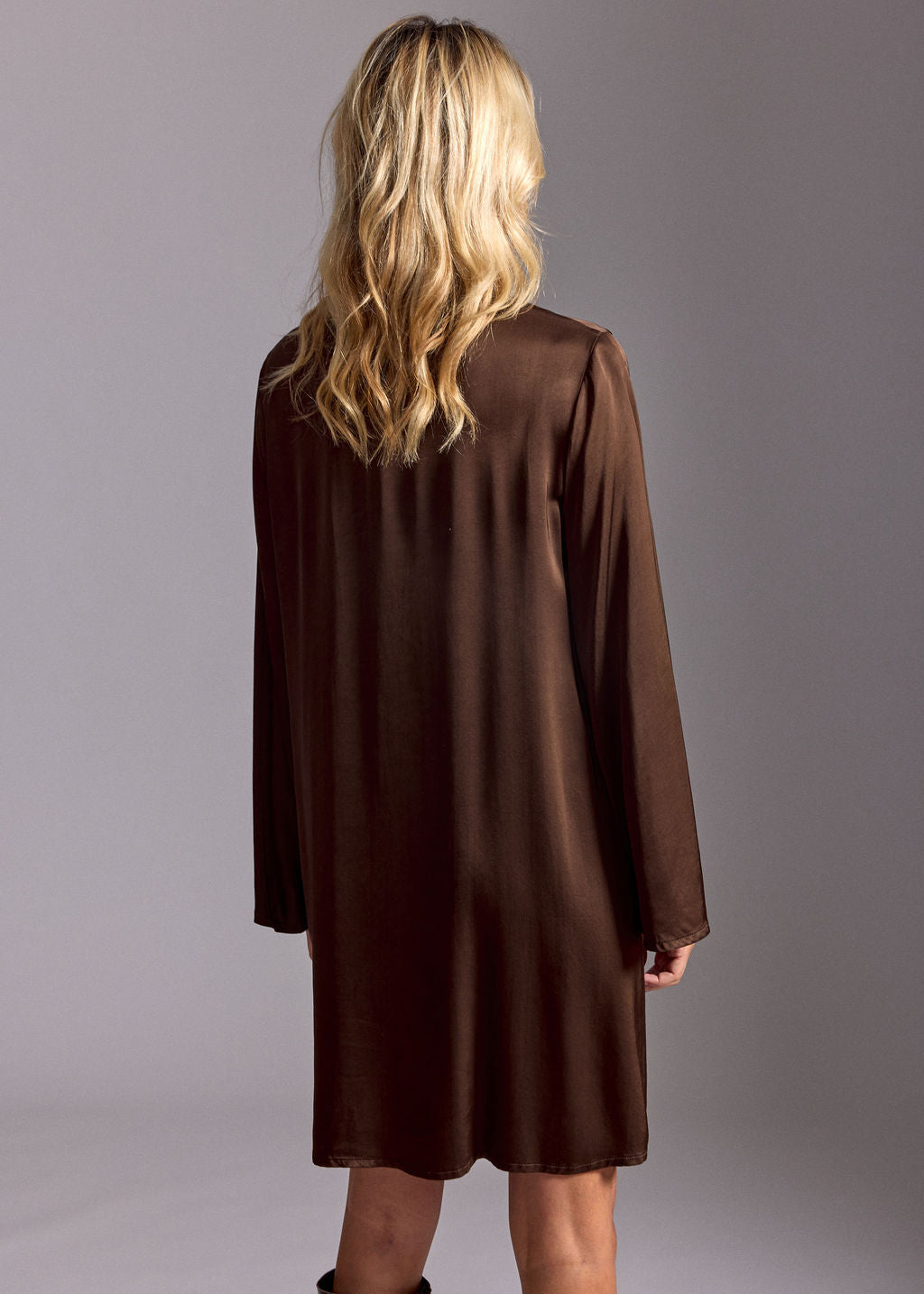 CURLI COFFEE SHORT DRESS