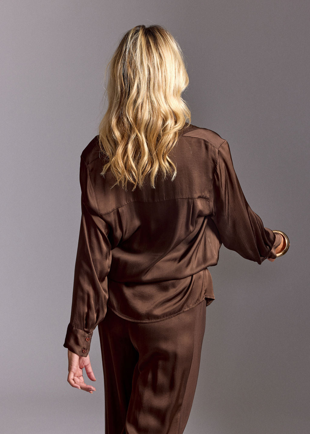 CHEMISE COL BÉNITIER DALI COFFEE