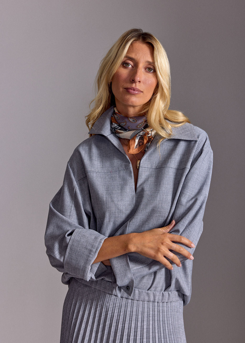 TUNIQUE COL CHEMISIER EVA PERLE