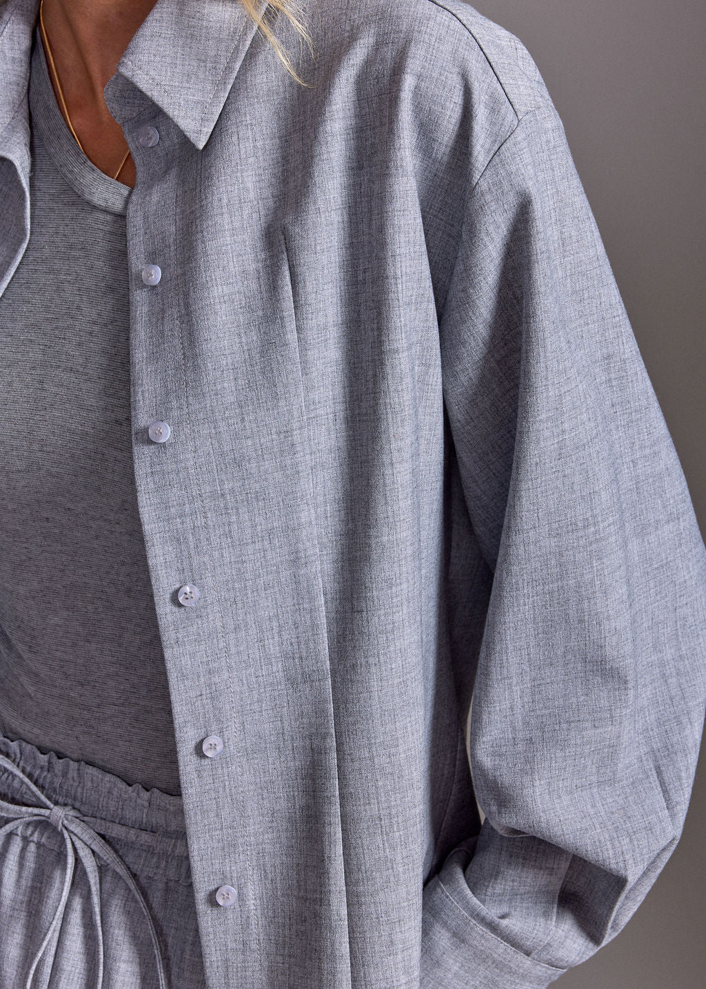 CHEMISE FITTÉE NINA PERLE