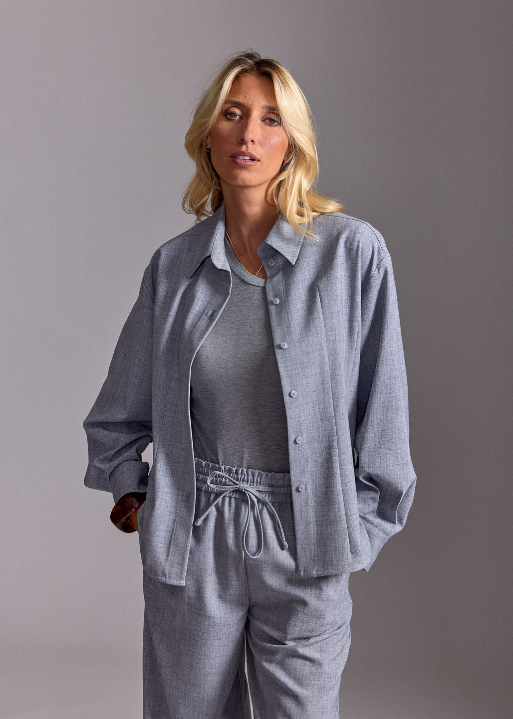 CHEMISE FITTÉE NINA PERLE