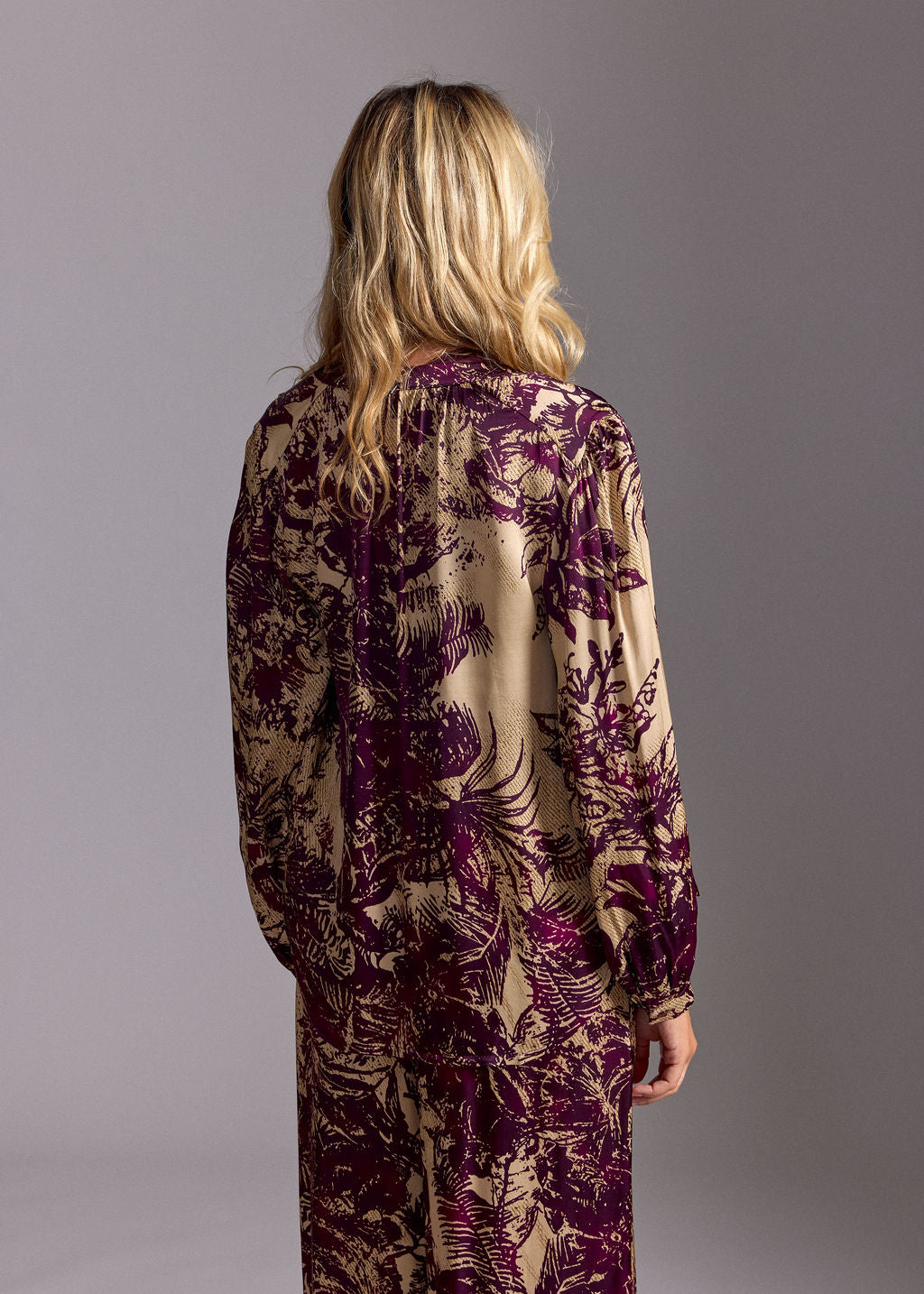 CHEMISE COURTE IMPRIMÉE CLAM PALM