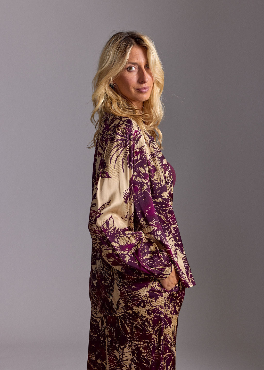 CHEMISE COURTE IMPRIMÉE CLAM PALM