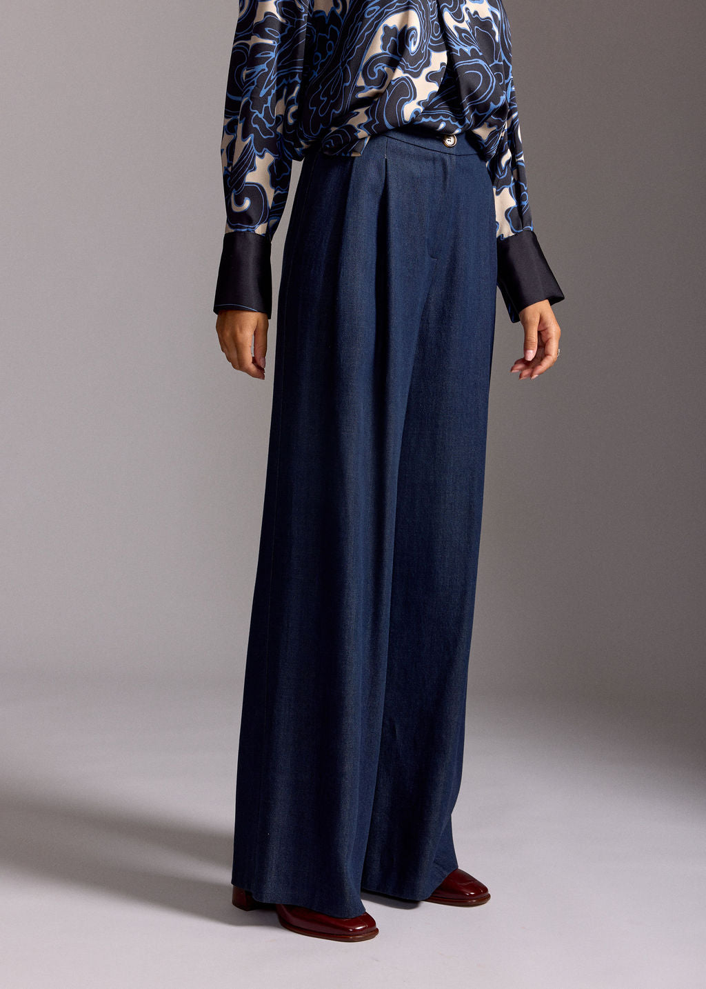 PANTALON FLUIDE EN LYOCELL FABIO DENIM