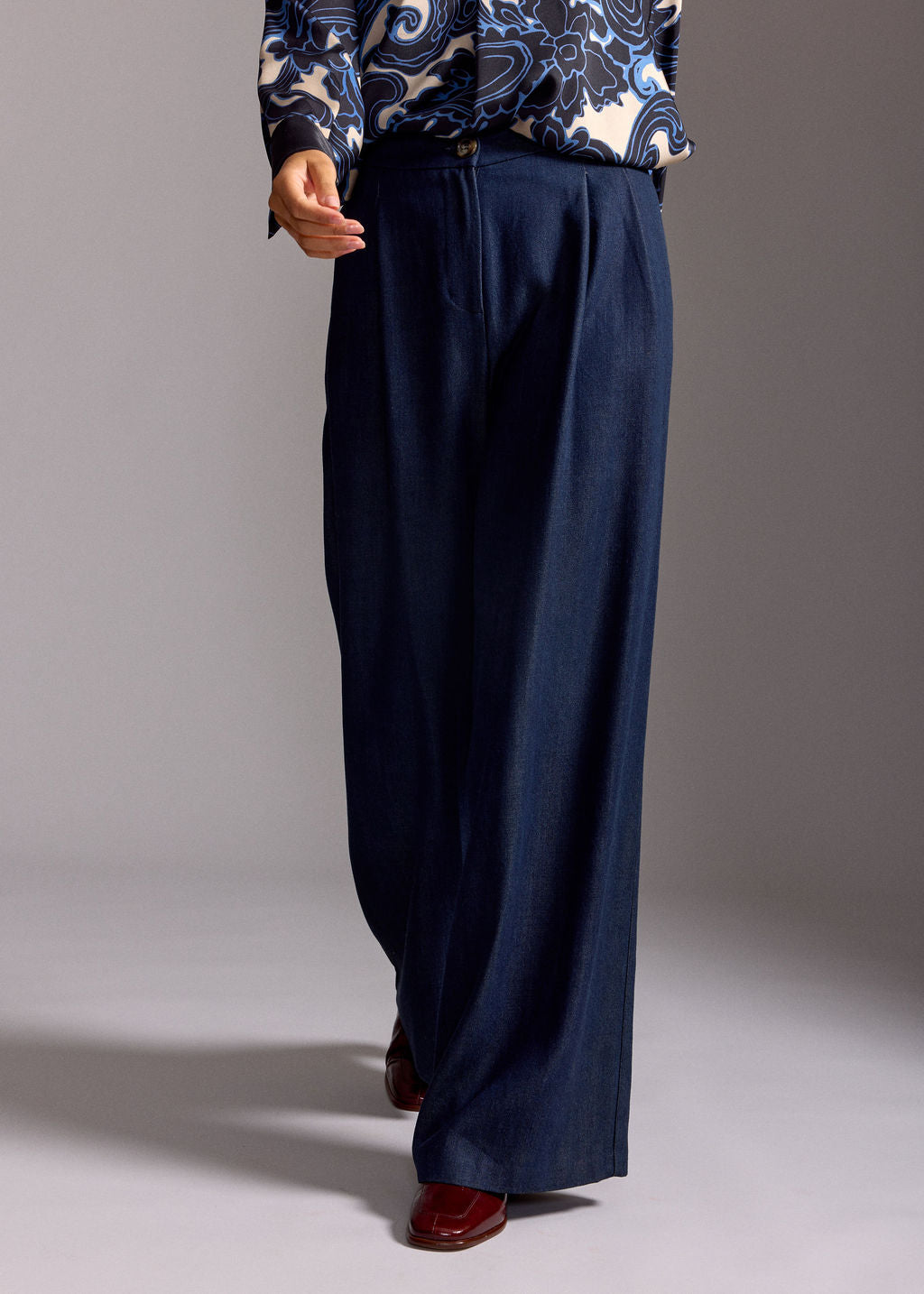 PANTALON FLUIDE EN LYOCELL FABIO DENIM