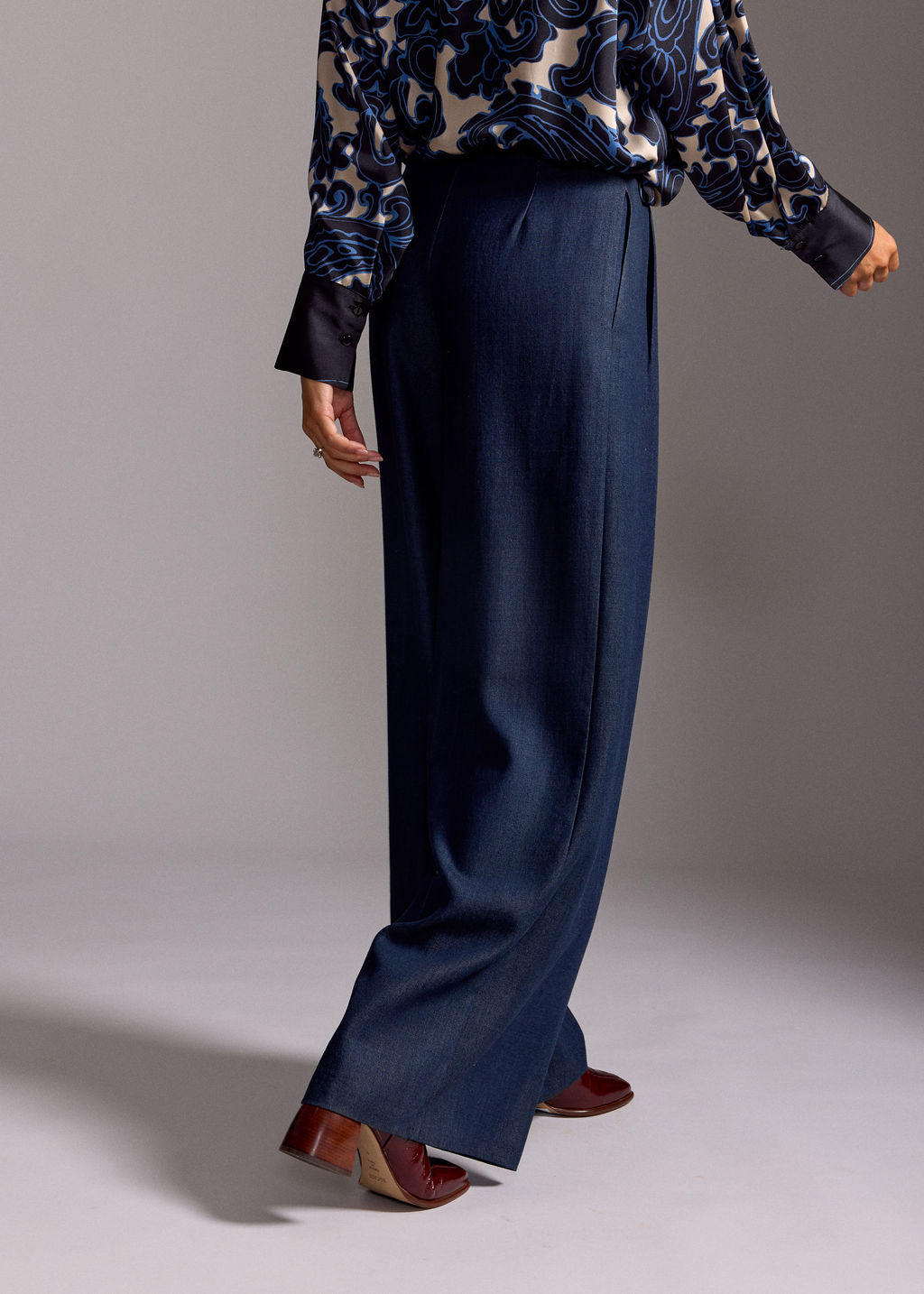 PANTALON FLUIDE EN LYOCELL FABIO DENIM