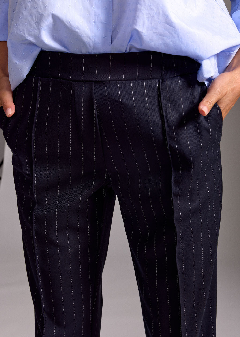 IVANE NUIT STRIPED TENNIS TAILORED PANTS