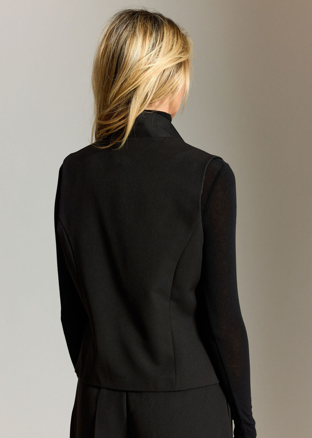 GILET DE COSTUME FITTÉ LOKI NOIR